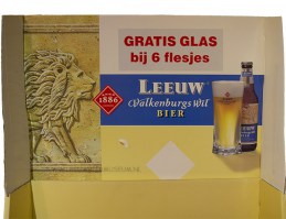 Leeuw bier valkenburgswit display detail